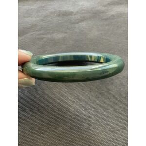 Vintage Green Tested Bakelite Bangle Bracelet Estate Jewelry